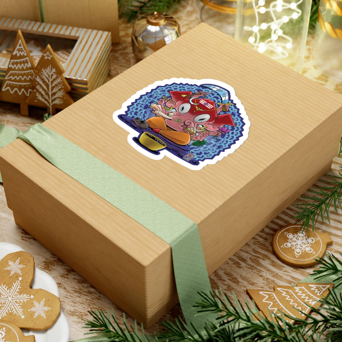 Psychedelic Ganesh Kiss-Cut Sticker