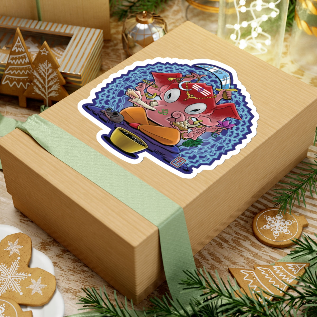 Psychedelic Ganesh Kiss-Cut Sticker