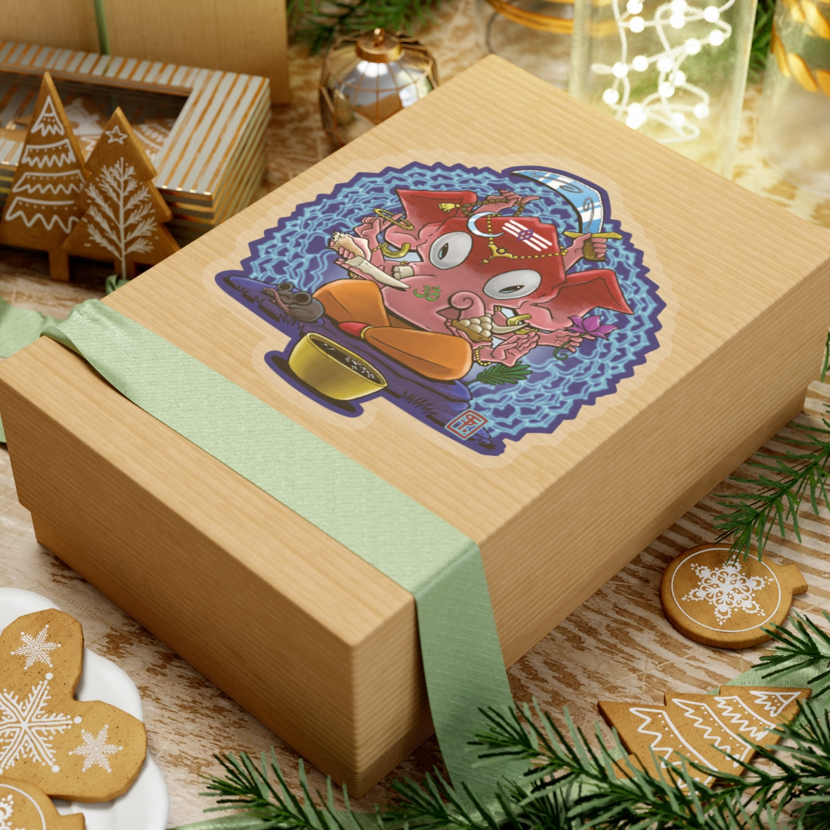 Psychedelic Ganesh Kiss-Cut Sticker