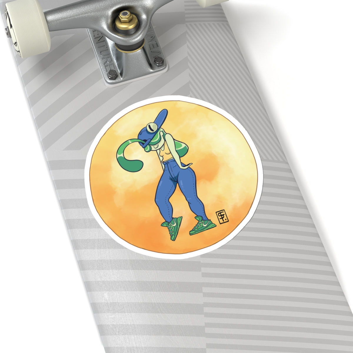Bold and Brash Kiss-Cut Sticker