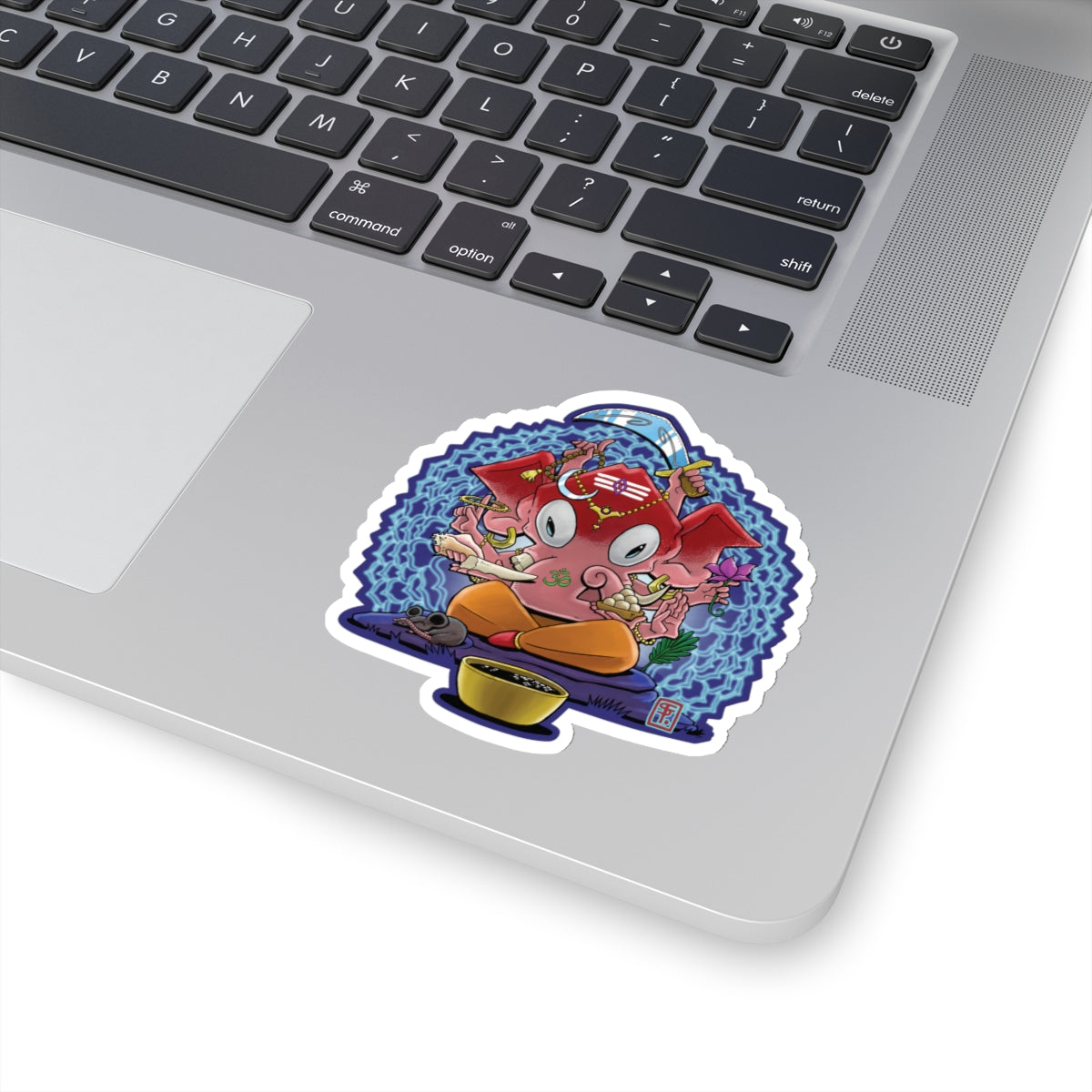 Psychedelic Ganesh Kiss-Cut Sticker