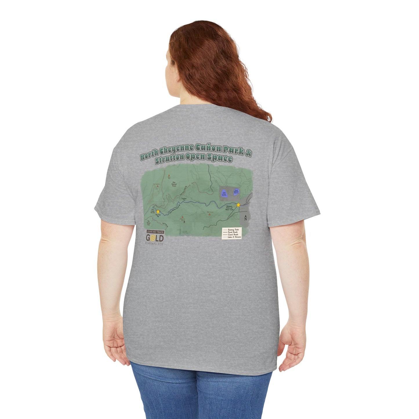 Cheyenne Canyon Vintage Map T-Shirt