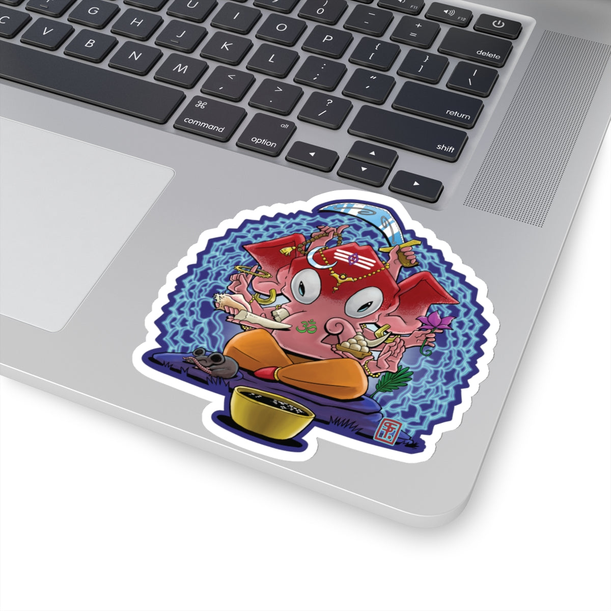 Psychedelic Ganesh Kiss-Cut Sticker