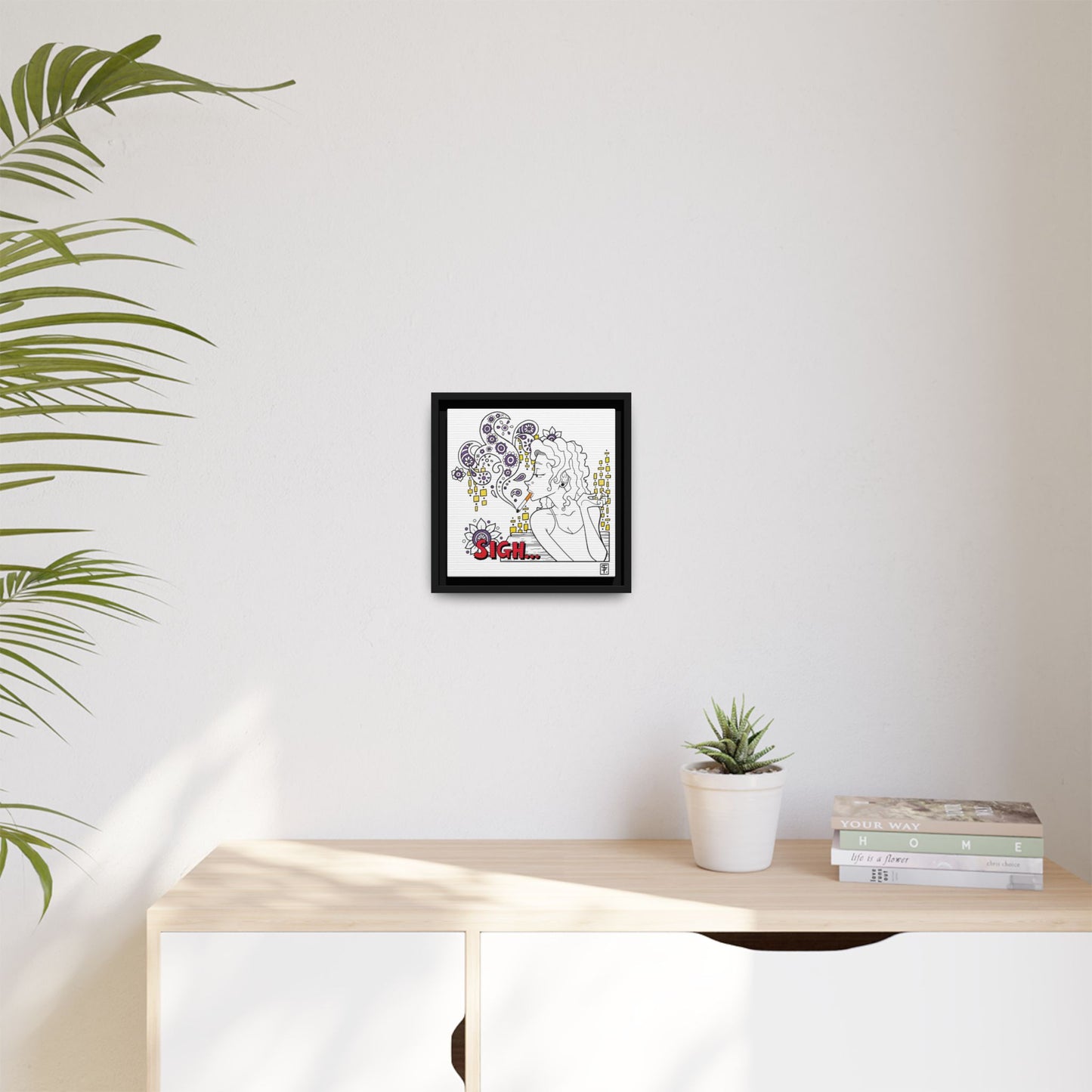 Sigh Canvas Print