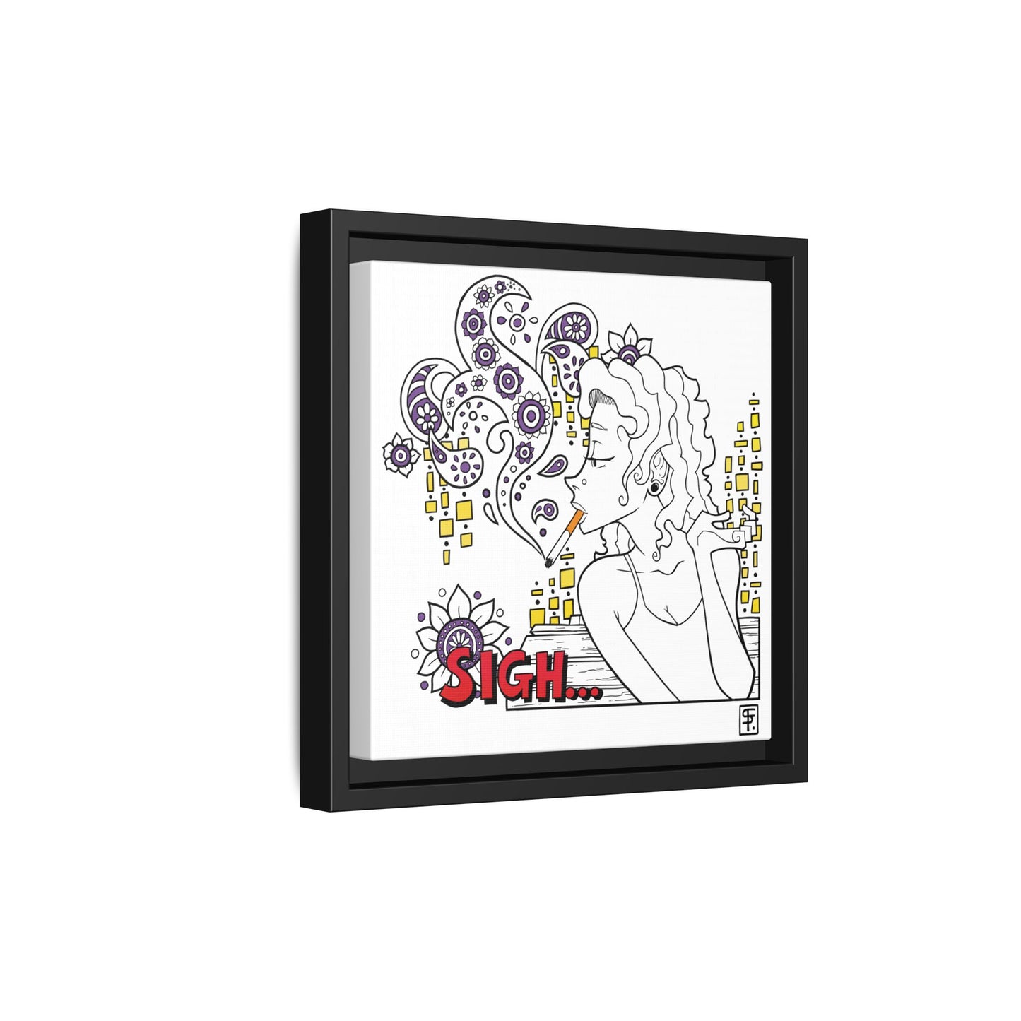 Sigh Canvas Print
