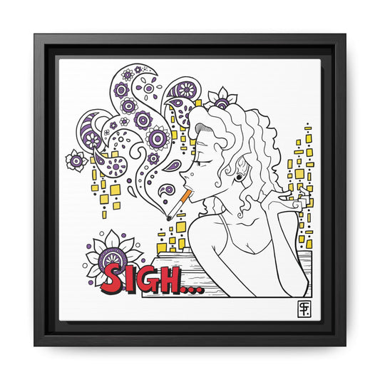 Sigh Canvas Print